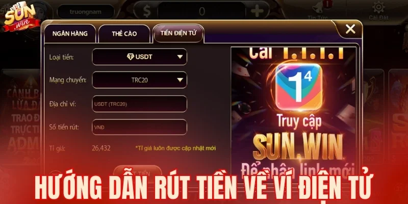 Hướng dẫn rút tiền về ví điện tử dễ dàng